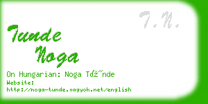 tunde noga business card